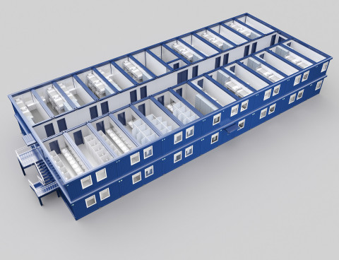 Модульное здание  из блок-контейнеров