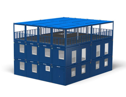 Модульное здание  из блок-контейнеров