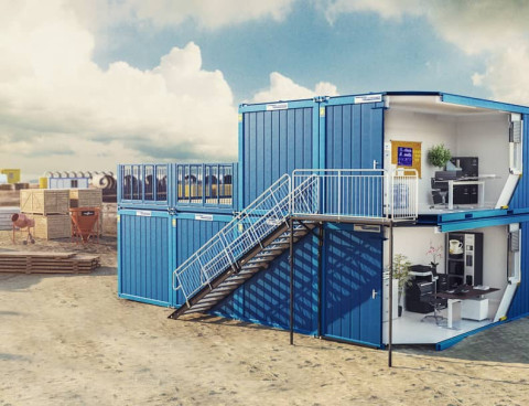 Модульное здание  из блок-контейнеров