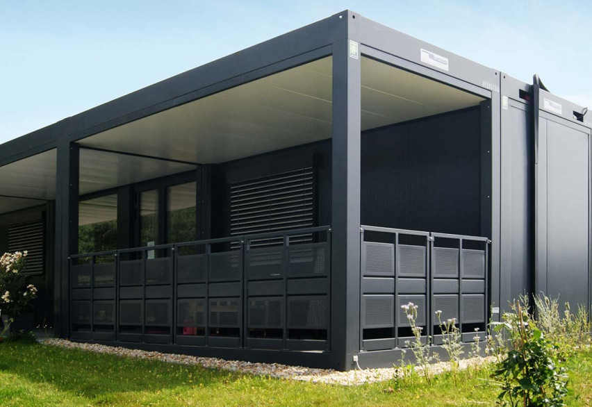 Контейнер-терраса  с крышей / без крыши