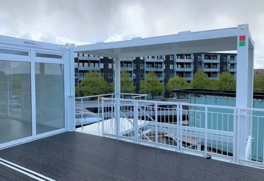 Контейнер-терраса  с крышей / без крыши